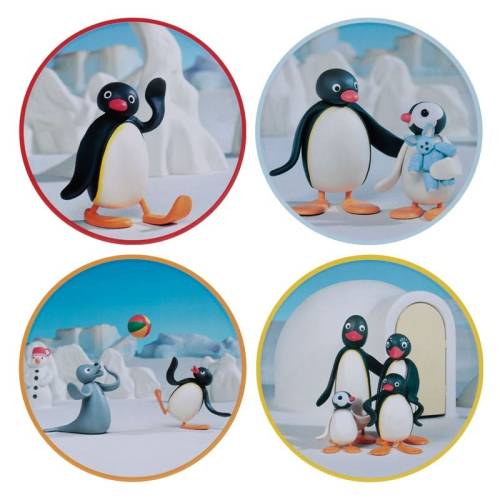 Fanattik - PINGU - 4 Embossed Metal Coasters