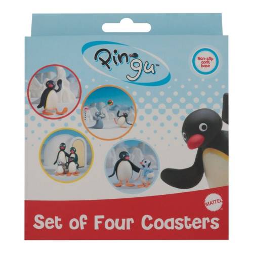 Fanattik - PINGU - 4 Embossed Metal Coasters