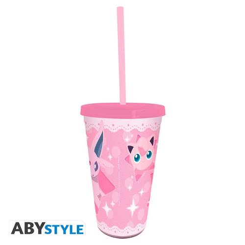 ABYstyle - POKEMON - Espeon & Friends - Cup with Straw 470ml