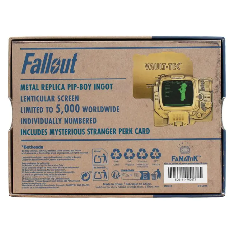 Fanattik - FALLOUT - Pip-Boy Lenti. "Mysterious Stranger" - Ingot Limited Edition