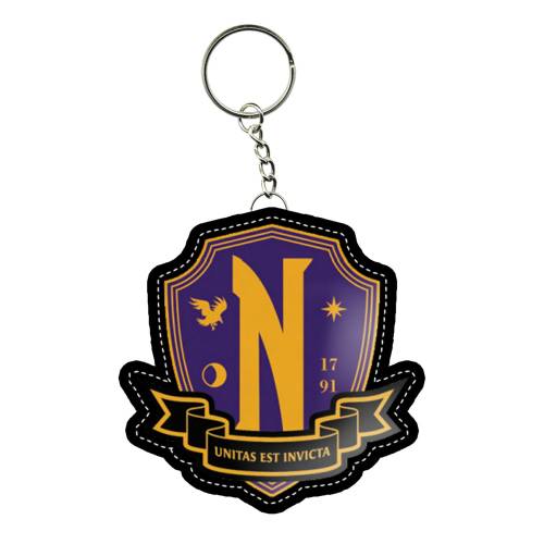 Karactermania - WEDNESDAY - Nevermore Emblem - Rubber Keychain