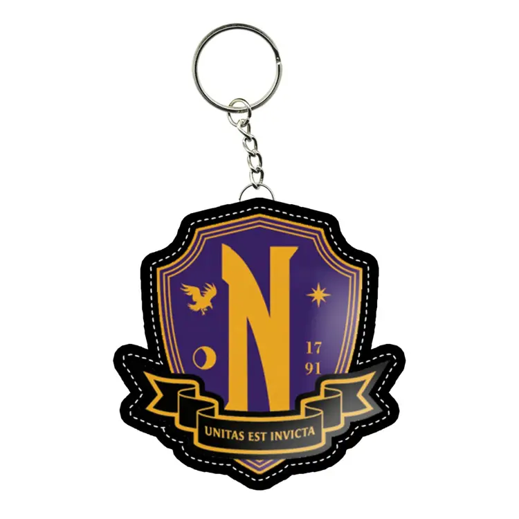 Karactermania - WEDNESDAY - Nevermore Emblem - Rubber Keychain