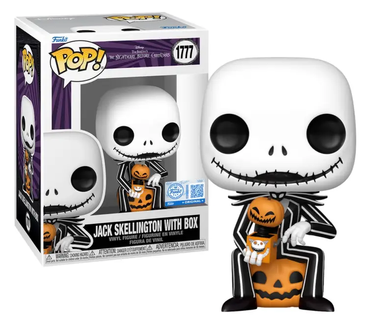 Funko - NIGHTMARE BEFORE CHRISTMAS - POP Disney N° 1777 - Jack with box