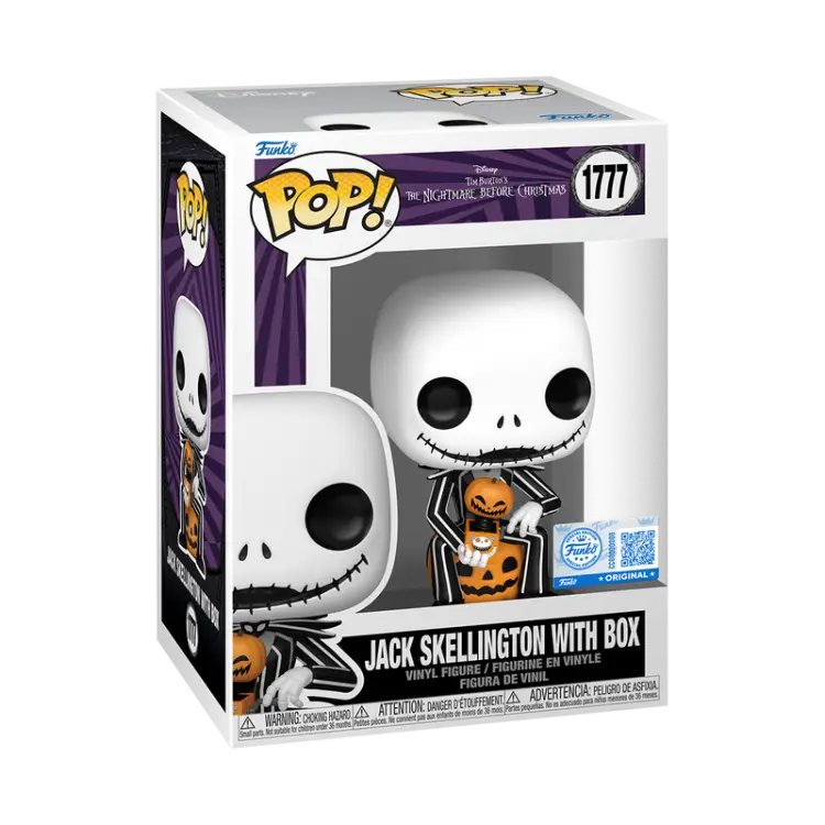 Funko - NIGHTMARE BEFORE CHRISTMAS - POP Disney N° 1777 - Jack with box