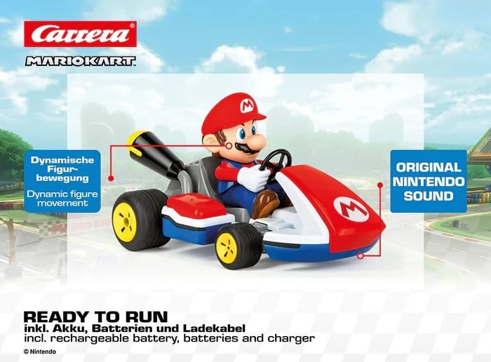 Carrera - MARIO KART - Mario - RC 1/16 35cm with sound