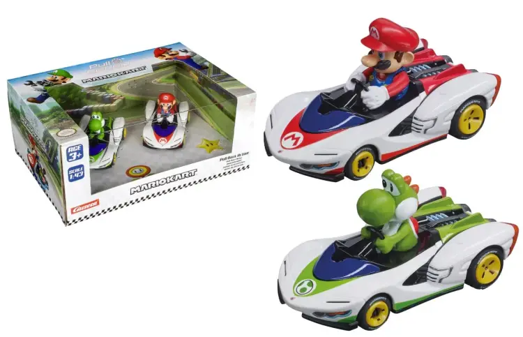 Carrera - MARIO KART - Mario & Yoshi - Twinpack PWing Pull Back Action
