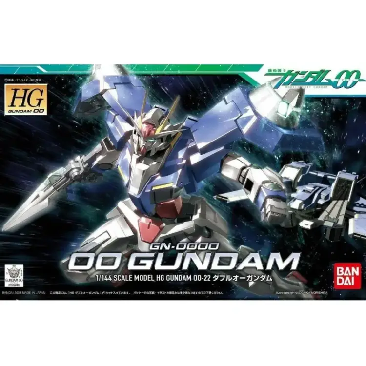 Model Figurki Gundam - High Grade Gunpla: GN-0000 OO Gundam 1/144