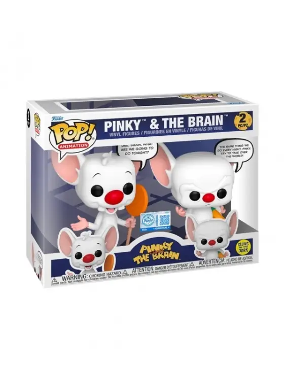 Funko pop! Cartoon Network - Pinky and the Brain (Glow) 2pack