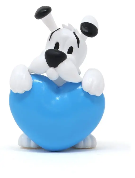 Plastoy - Asterix PVC Figure Idefix Blue Heart 4.5 cm