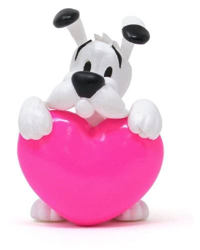 Plastoy - Asterix PVC Figure Dogmatix Pink Heart 4.5 cm