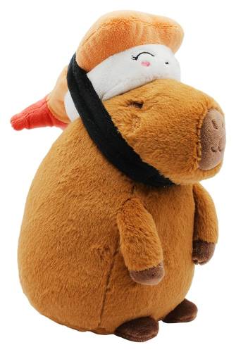 Joy Toy Capybara Plush Figure with Sushi 23 cm