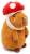 Joy Toy Capybara Plush Figure with Mushroom 23 cm