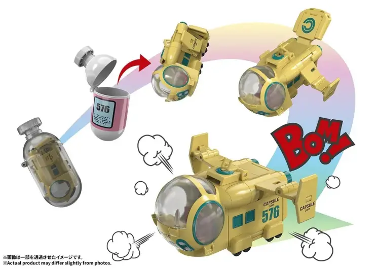 Bandai Tamashii Nations - DRAGON BALL - Capsule 576 "Bulma's Airplane - Figure Change Arts 9cm