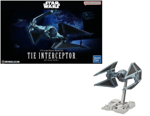 Revell - STAR WARS - Tie Interceptor - Model Kit 1/72 10cm