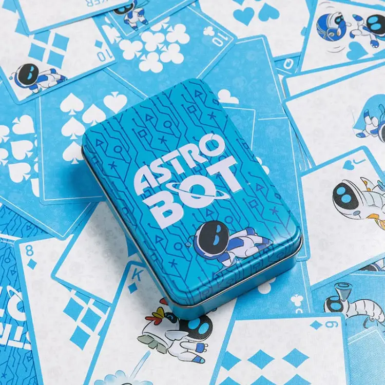 Karty do gry - Astro bot w metalowym pudełku