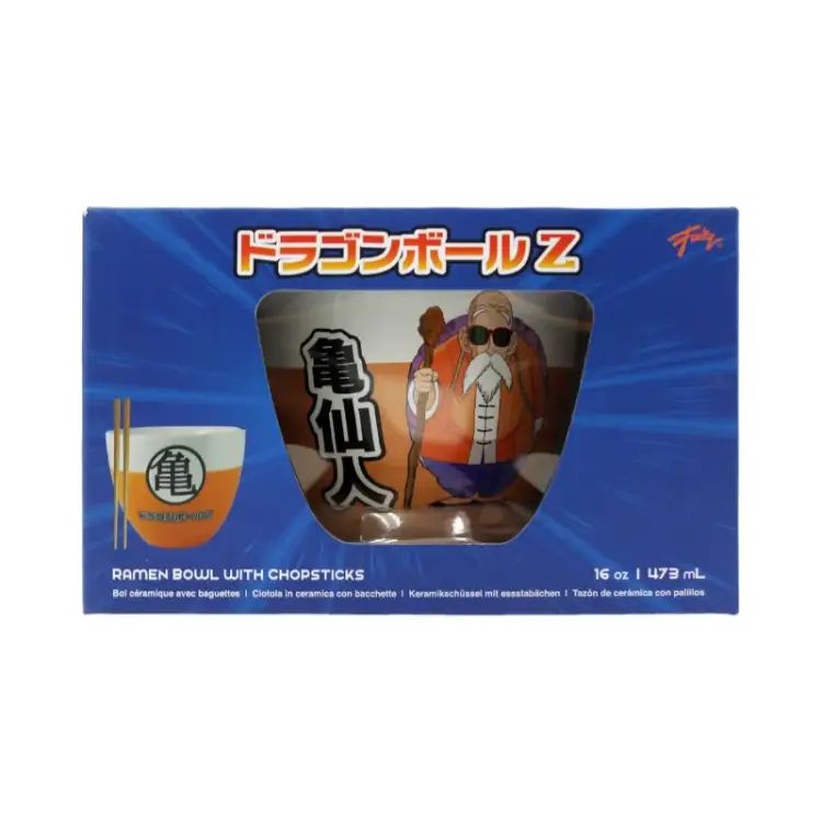 Miska na Ramen 470 ml z pałaczkami - DRAGON BALL Z Roshi Genialny Zółw