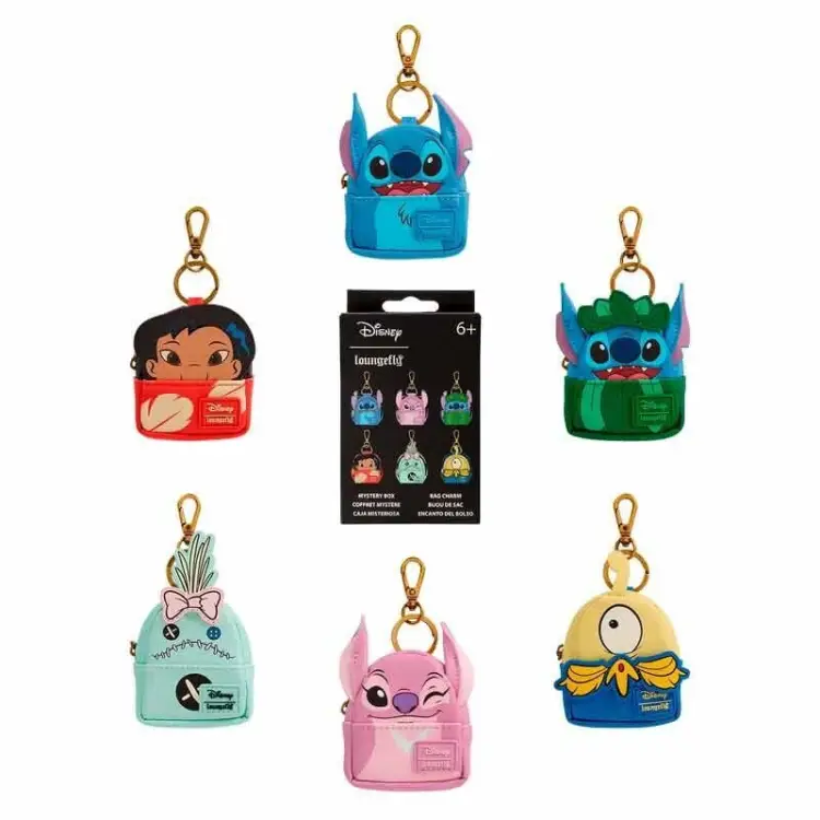 Loungefly - DISNEY - Lilo & Stitch - Mini Backpack Bag Charm Loungefly Mystery Box