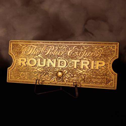 Fanattik - THE POLAR EXPRESS - 24k Gold Plated Train Ticket