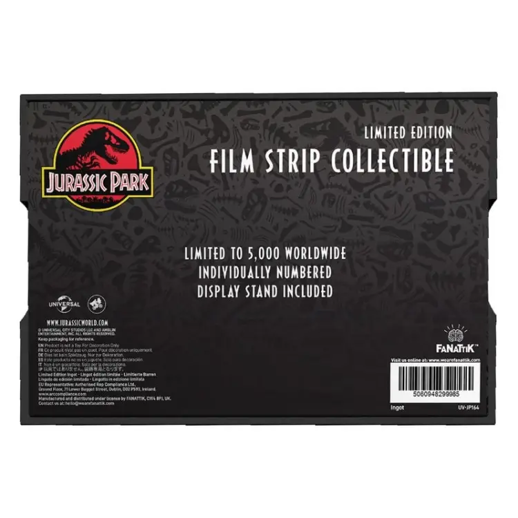 Fanattik - JURASSIC PARK - Metal Film Strip Collectible