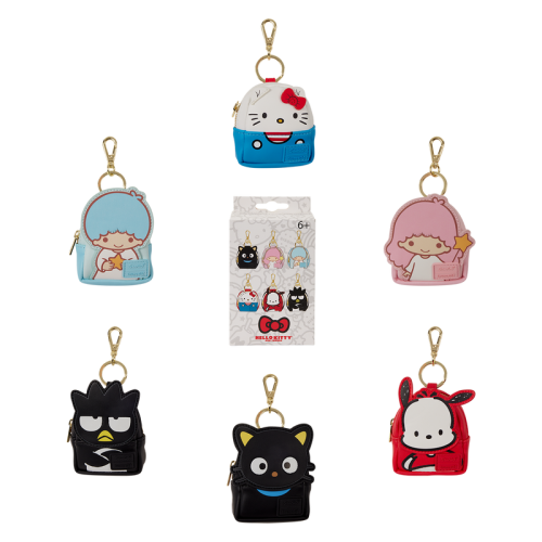 Loungefly - HELLO KITTY - Sanrio - Mini Backpack Bag Charm Loungefly Mystery Box