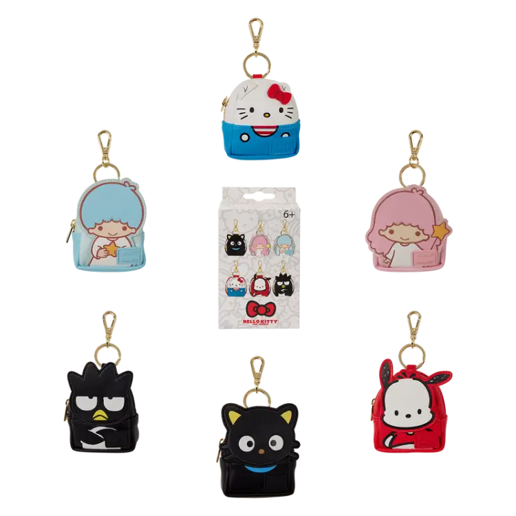Loungefly - HELLO KITTY - Sanrio - Mini Backpack Bag Charm Loungefly Mystery Box