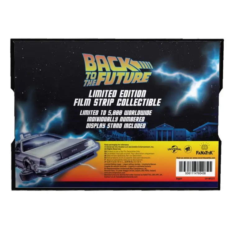 Fanattik - BACK TO THE FUTURE - Metal Film Strip Collectible