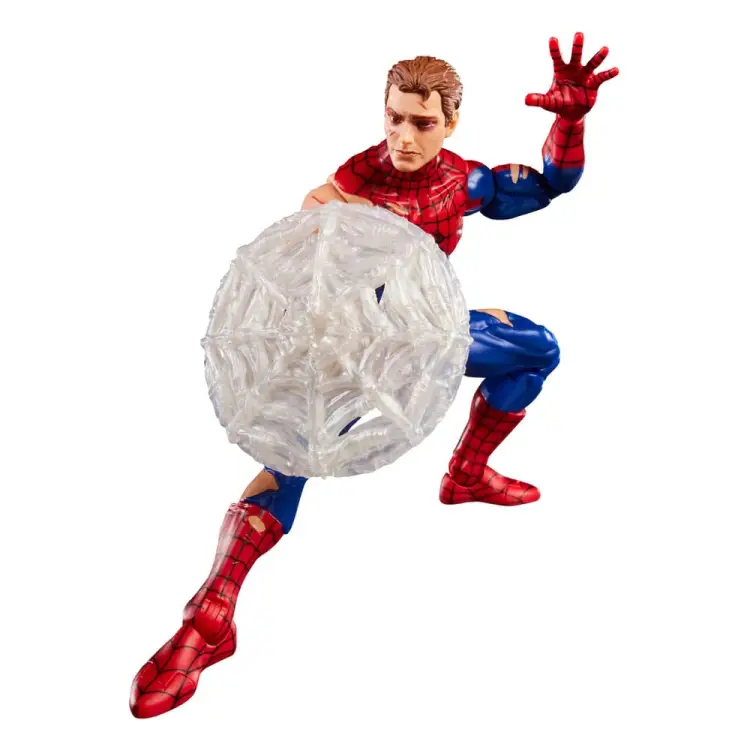 Marvel Legends - MAGIC THE GATHERING Battle-Damaged Spider-Man (plus Exclusive Foil Card) 15 cm
