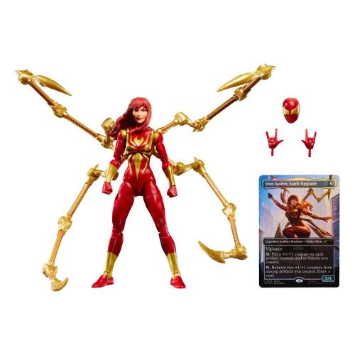 Marvel Legends - MAGIC THE GATHERING Mary Jane Watson (Iron Spider) (plus Exclusive Foil Card) 15 cm