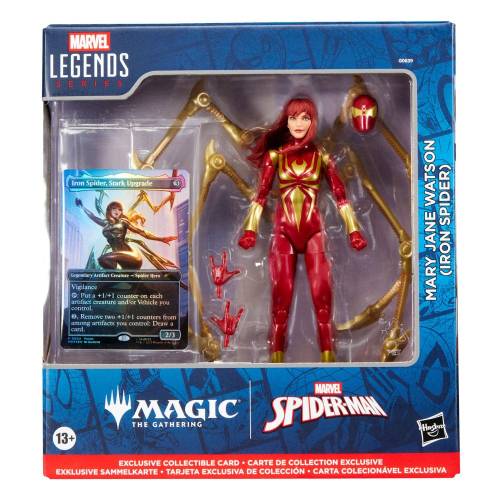 Marvel Legends - MAGIC THE GATHERING Mary Jane Watson (Iron Spider) (plus Exclusive Foil Card) 15 cm