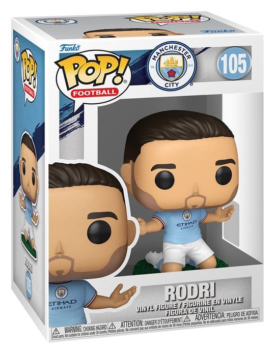 Funko POP! Football Vinyl Figure - Manchester City Rodri 9 cm