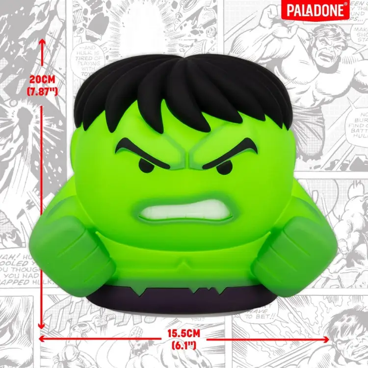 Paladone Products Marvel Universe - Hulk - SquishyGlo Silicon Light Rechargeable