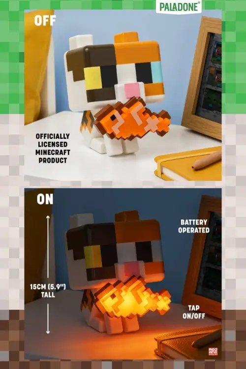 Paladone Products Minecraft - Cat - GloBuddies Light