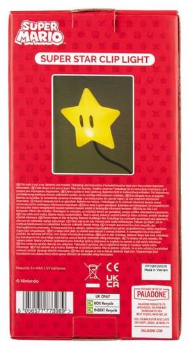 Paladone Products Super Mario - Super Star Light Clip