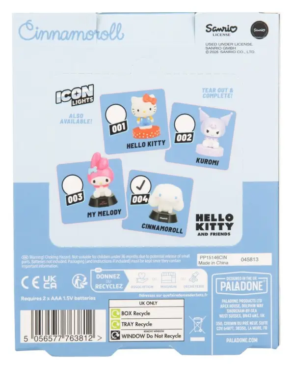 Paladone Products Sanrio - Cinnamoroll - Icon Light