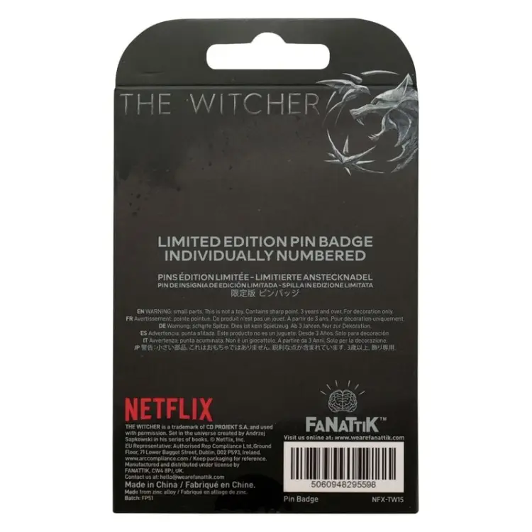 THE WITCHER - Symbol Pin - Limitowana edycja 9995szt