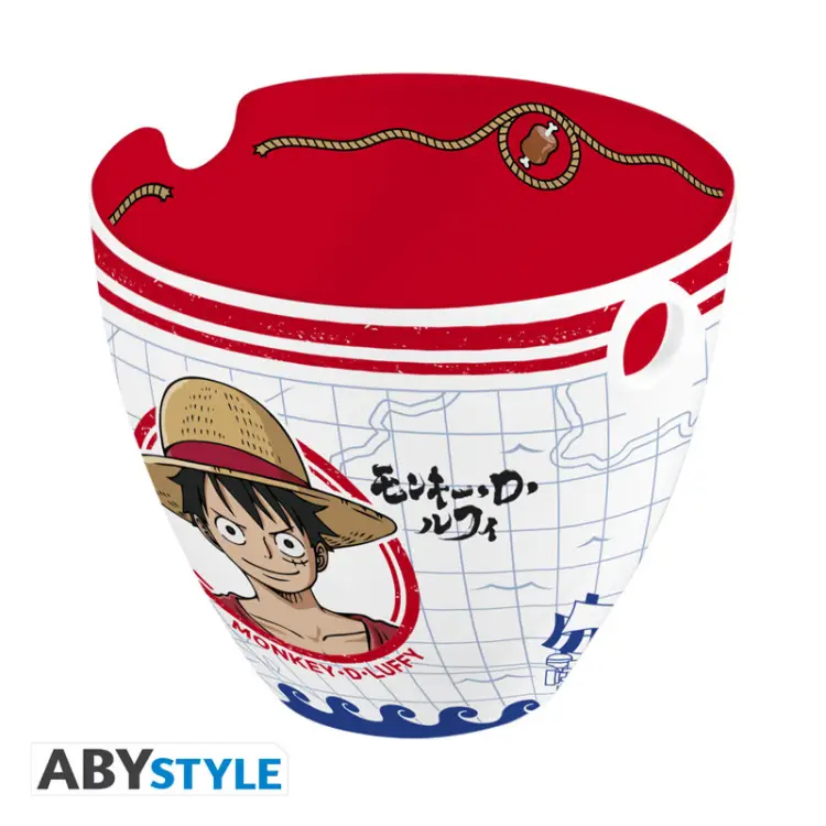 ONE PIECE - Monkey D. Luffy - Miska ramen z pałeczkami 370ml