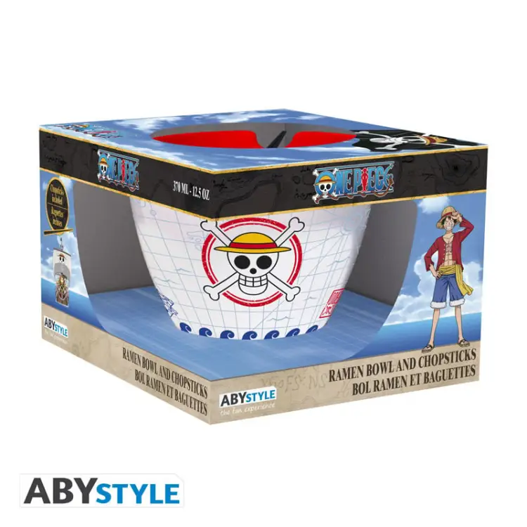 ONE PIECE - Monkey D. Luffy - Miska ramen z pałeczkami 370ml