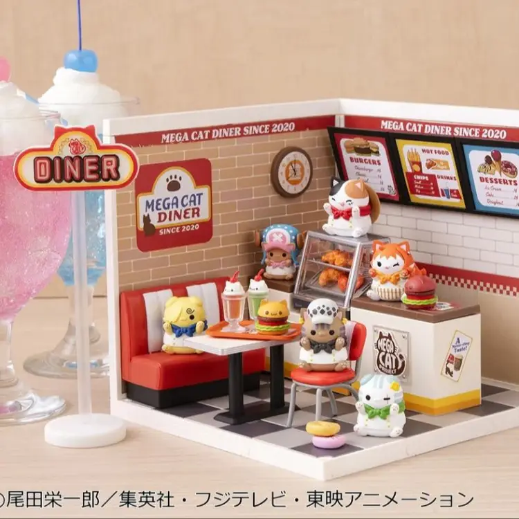 Megahouse One Piece - Mega Cat Project Nyanpiece Nyan Diner! Display (6pcs)