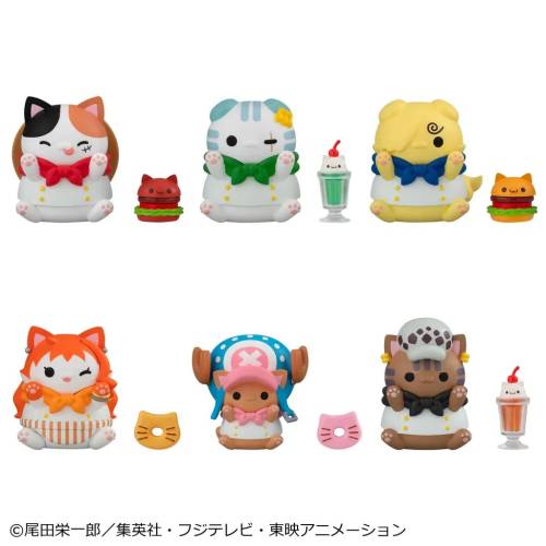 Megahouse One Piece - Mega Cat Project Nyanpiece Nyan Diner! Display (6pcs)