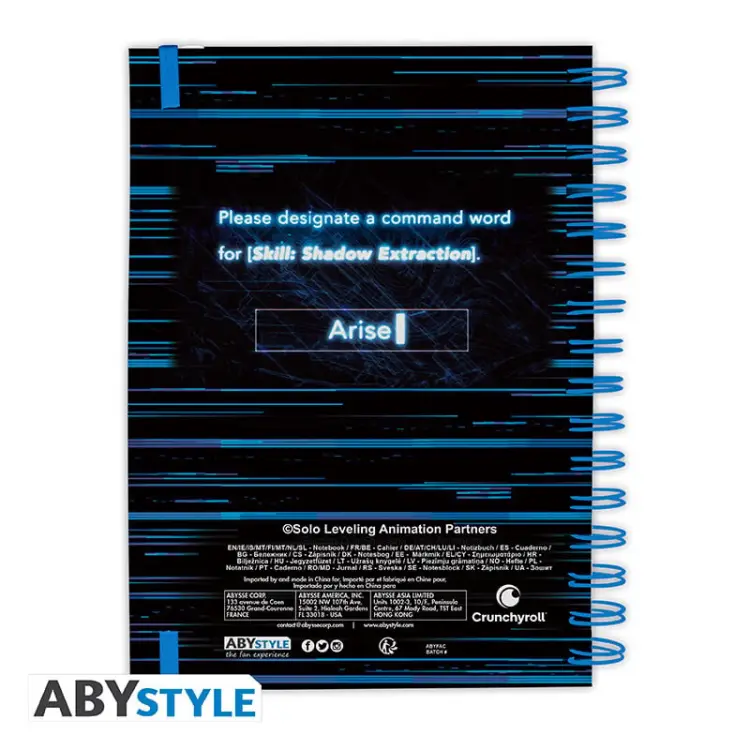 ABYstyle Solo Leveling - Jinwoo - Arise Notatnik A5