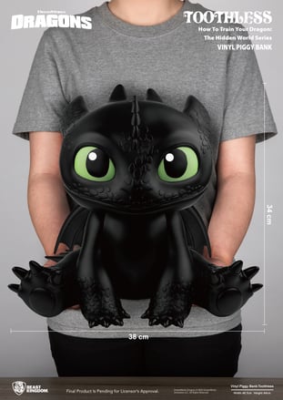 HOW TO TRAIN YOUR DRAGON - Szczerbatek - Skarbonka 34 cm