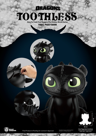 HOW TO TRAIN YOUR DRAGON - Szczerbatek - Skarbonka 34 cm