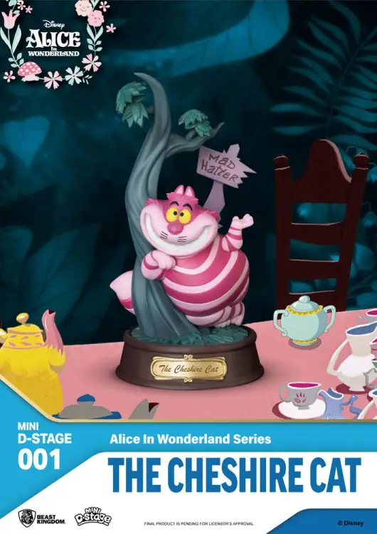 DISNEY - Kot z Cheshire - Statuetka Mini Diorama 10cm