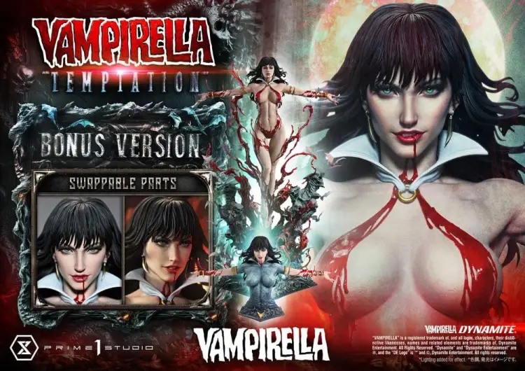 Prime 1 Studio Vampirella Real Elite Masterline Series - Statua Pokusa Wersja Bonus 1/3 100 cm
