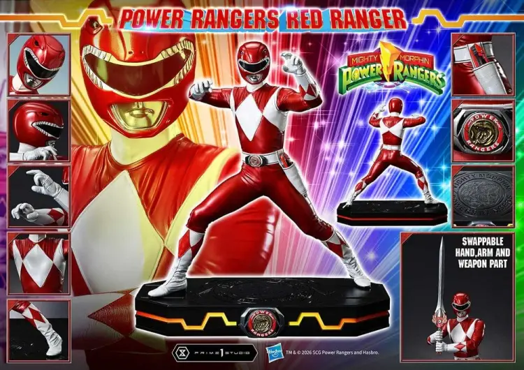 Prime 1 Studio Mighty Morphin Power Rangers Premium Masterline - Red Ranger 1/4 62 cm
