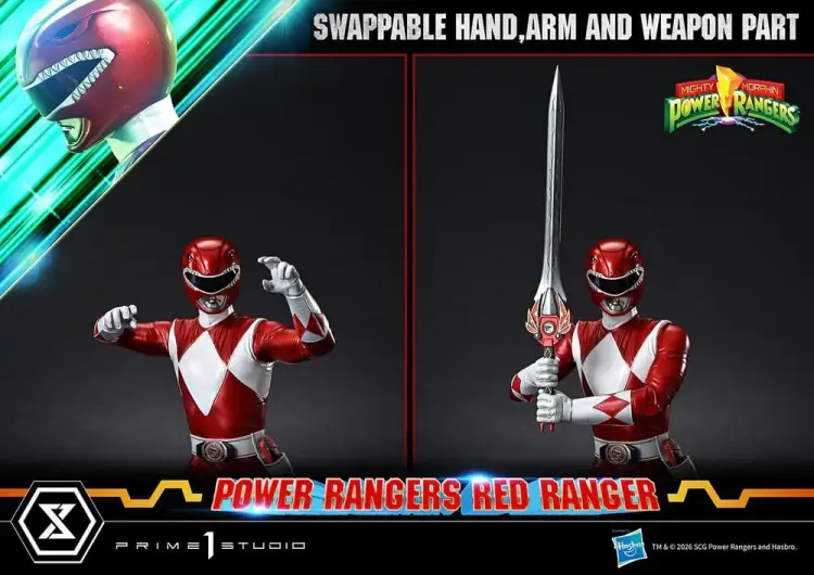 Prime 1 Studio Mighty Morphin Power Rangers Premium Masterline - Red Ranger 1/4 62 cm