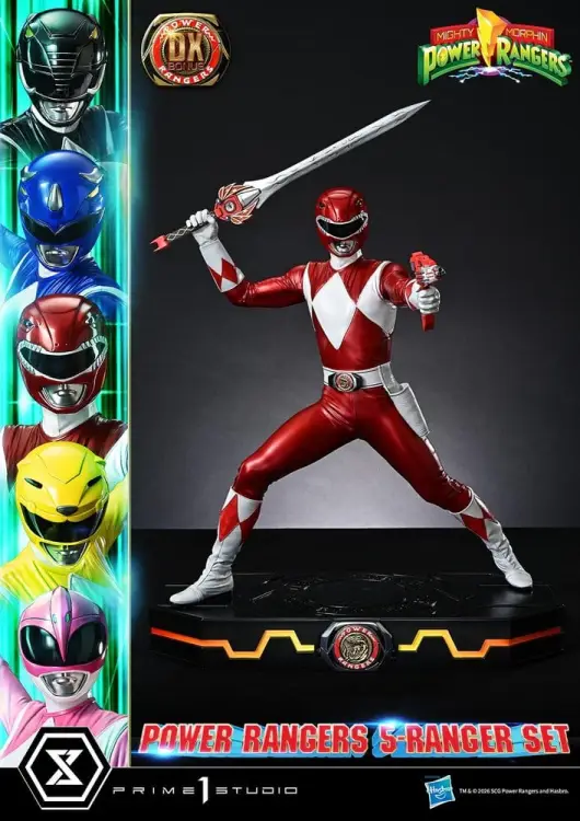 Prime 1 Studio Mighty Morphin Power Rangers Premium Masterline Figurki 1/4 Deluxe Bonus - Zestaw 5 postaci 62 cm