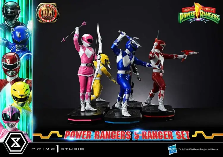 Prime 1 Studio Mighty Morphin Power Rangers Premium Masterline Figurki 1/4 Deluxe Bonus - Zestaw 5 postaci 62 cm