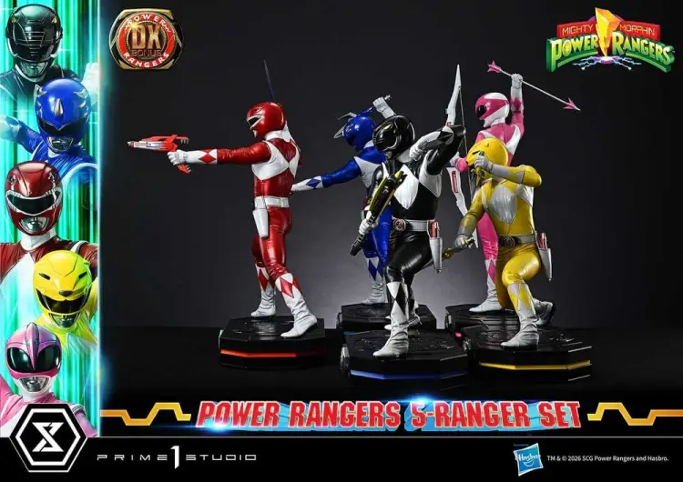 Prime 1 Studio Mighty Morphin Power Rangers Premium Masterline Figurki 1/4 Deluxe Bonus - Zestaw 5 postaci 62 cm