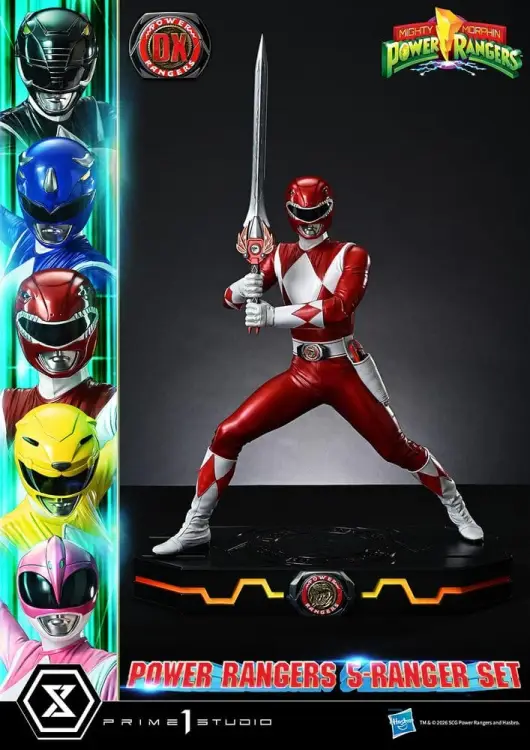 Prime 1 Studio Mighty Morphin Power Rangers Premium Masterline Figurki 1/4 Deluxe Bonus - Zestaw 5 postaci 62 cm